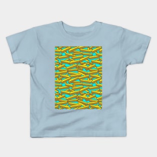 French Fries Fast Food Pattern Kids T-Shirt